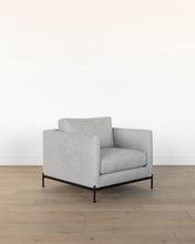 Load image into Gallery viewer, Morrison Metal Base Leather Chair