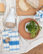 Load image into Gallery viewer, Cobalt Plaid Napkins (Set of 4)