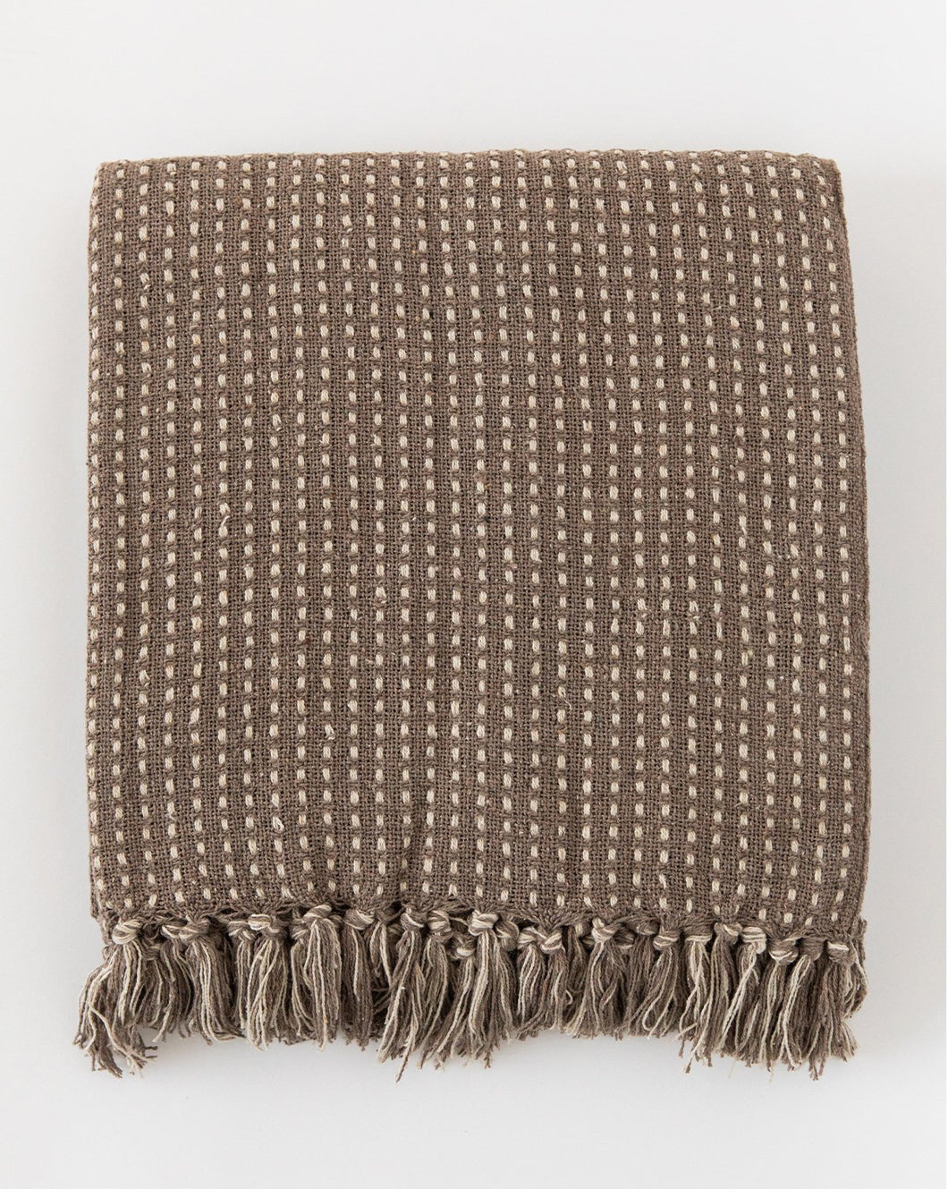 Broken Weave Cotton Throw