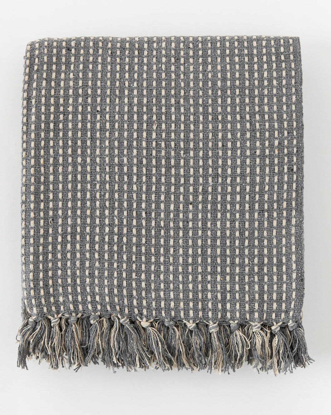 Broken Weave Cotton Throw