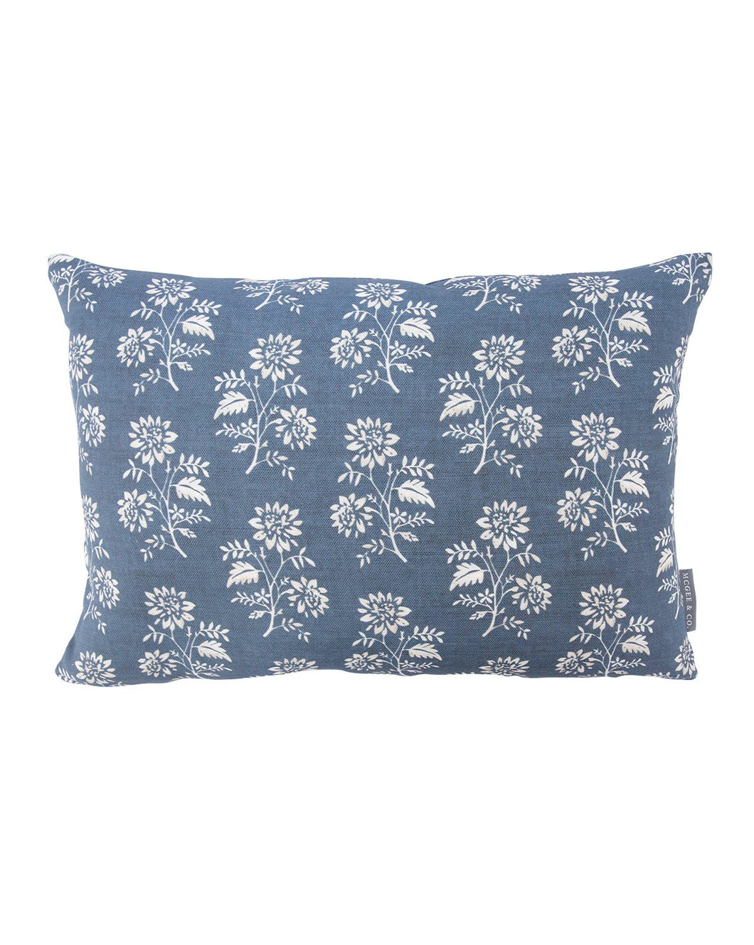 Camille Navy Floral Pillow Cover