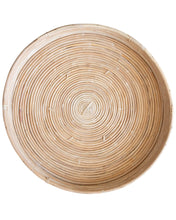 Load image into Gallery viewer, Cane Rattan Round Tray
