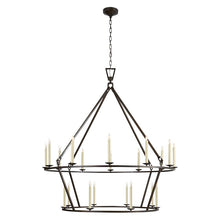 Load image into Gallery viewer, Darlana Two-Tiered Ring Chandelier
