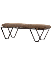 Load image into Gallery viewer, Drew Leather Bench
