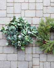 Load image into Gallery viewer, Faux Mixed Eucalyptus Wreath
